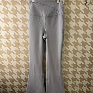 Yogalicious Light Gray Flare Pants